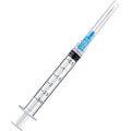 3ml/cc Disposable Luer Lock Lab Syringes with 23Ga 1.5 Inch Needle , Individually Sealed Packed